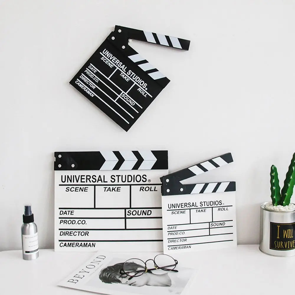 30 x 27cm Vlog Recording Director Photography Prop TV Movie Video Scene Clapperboard Clapboard Quake