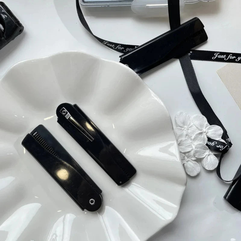 Portable Oil Folding Comb Hair Salon Household Beard Styling Hair Tool Care Oil Comb Quake
