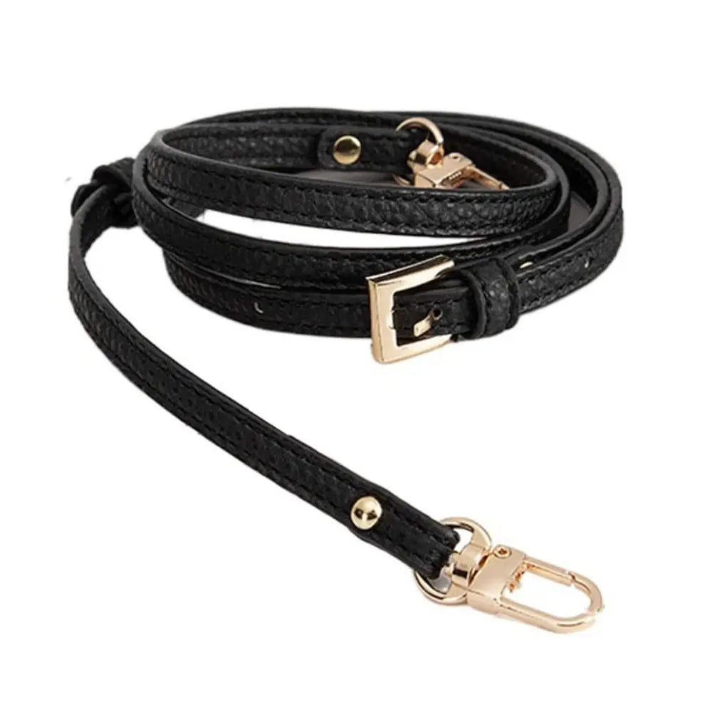 Fashion Leather Shoulder Strap for Longchamp Mini Bag Belt Crossbody Bags Accessories Handbag Replacement Straps DIY Parts Quake Black