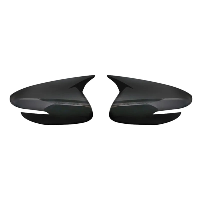 For KIA K3 Cerato Forte 2013-2018 Rearview Side Mirror Cover Wing Cap Exterior Door Rear View Case Trim Carbon Fiber Sticker Quake Gloss Black