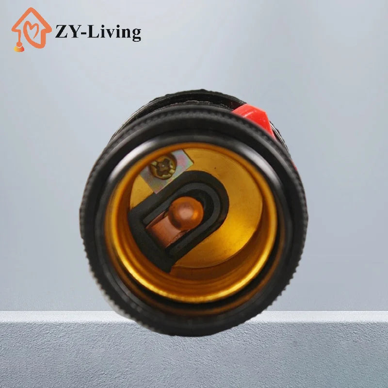 1pcs E27 Bakelite Plastic Lamp Holder Socket Lamp Holder Socket Base LED Terminal Bulb Types Vintage For Bedroom Office Quake
