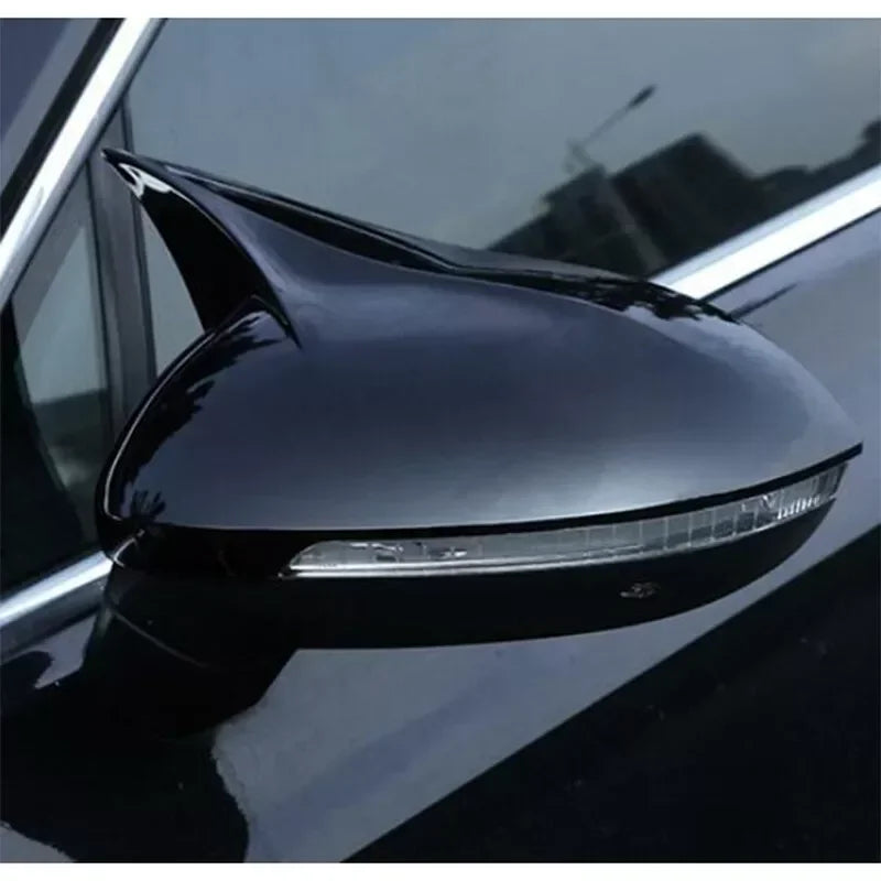 For Volkswagen VW Passat B8 2017-2019 Car Sticker Rearview Side Mirror Cover Wing Cap Exterior Door Rear View Case Trim Carbon Quake