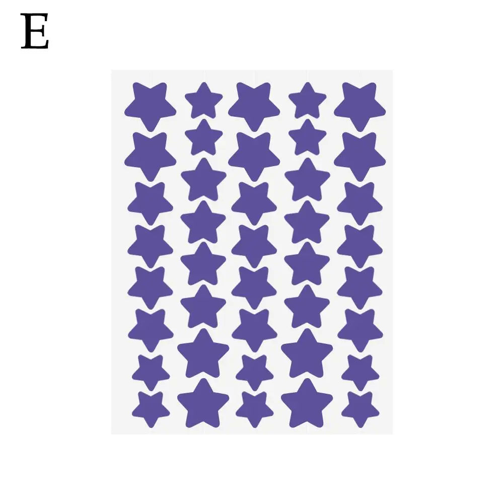 40 Counts Stars Shape Acne Pimple Patches Invisible Concealer Waterproof Blemish Spot Pimple Cover Stickers Face Beauty Skincare Quake purple CN