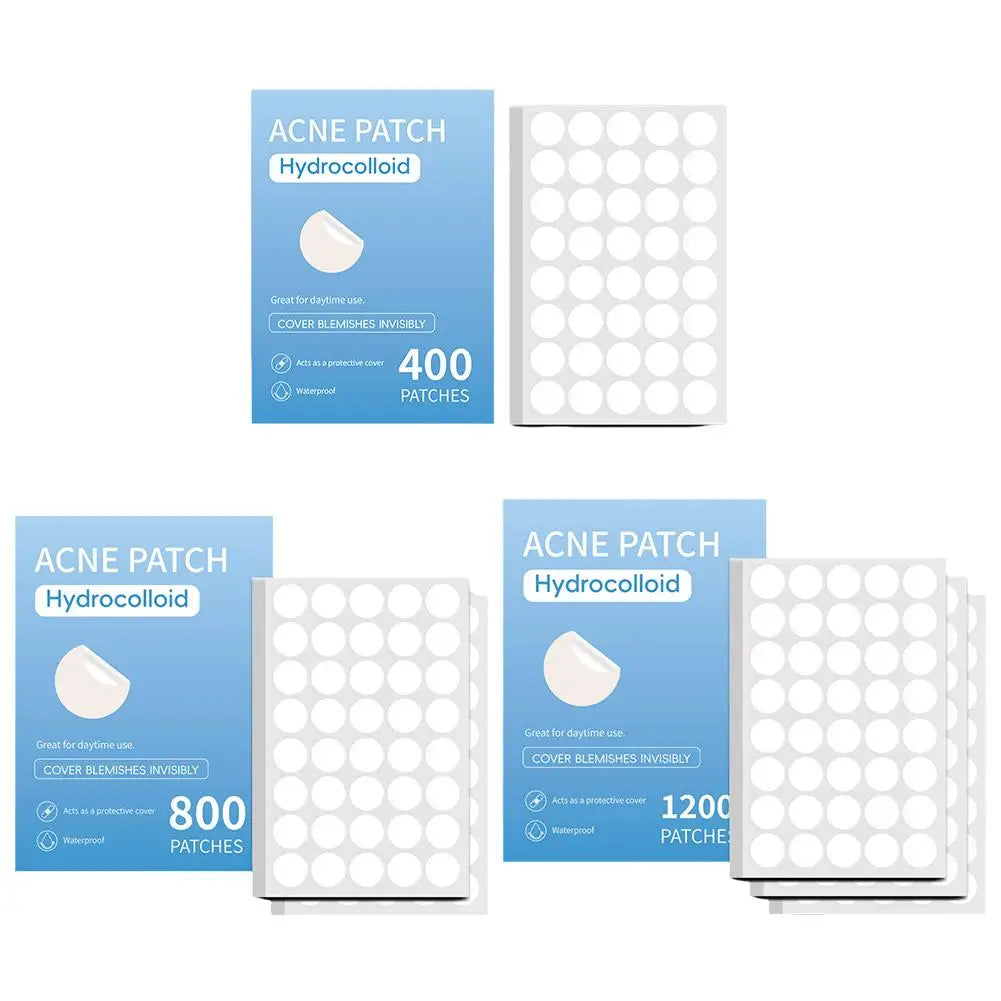 400/800/1200Pcs New Clear Pimple Patch Acne Absorbing Cover Patch Acne Dots Patches Moisturizes For Covering Zits And Blemishes Quake