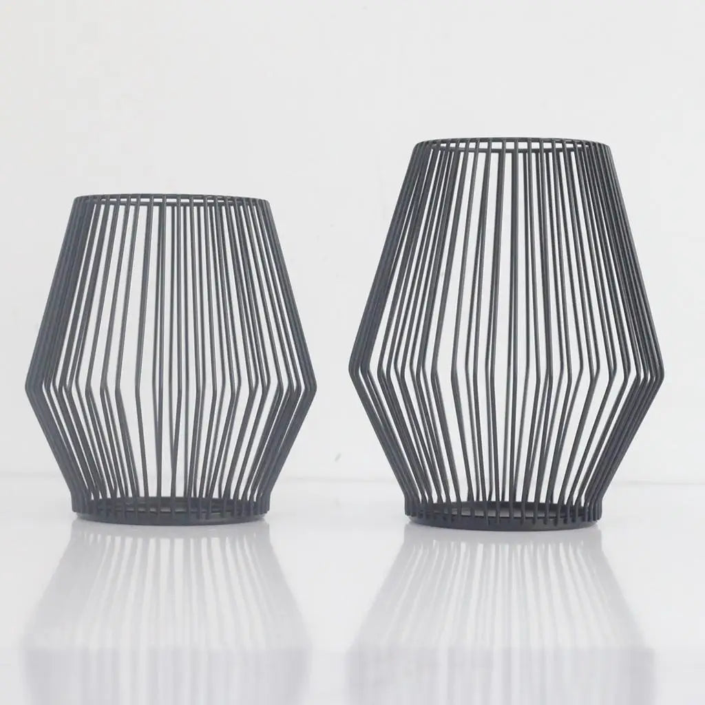 Iron Votive Candle Holder Mesh Lampshade Tealight Holder for Pillar Candles Centerpiece Decor for Wedding Party Quake