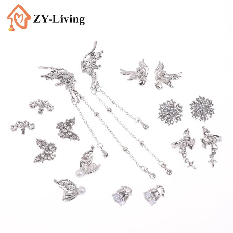 DIY Headphone Decor Clips, Removable Zircon Diameter Buckle Ornaments, Easy Install Earbud Decoration For Wireless Headphones Quake