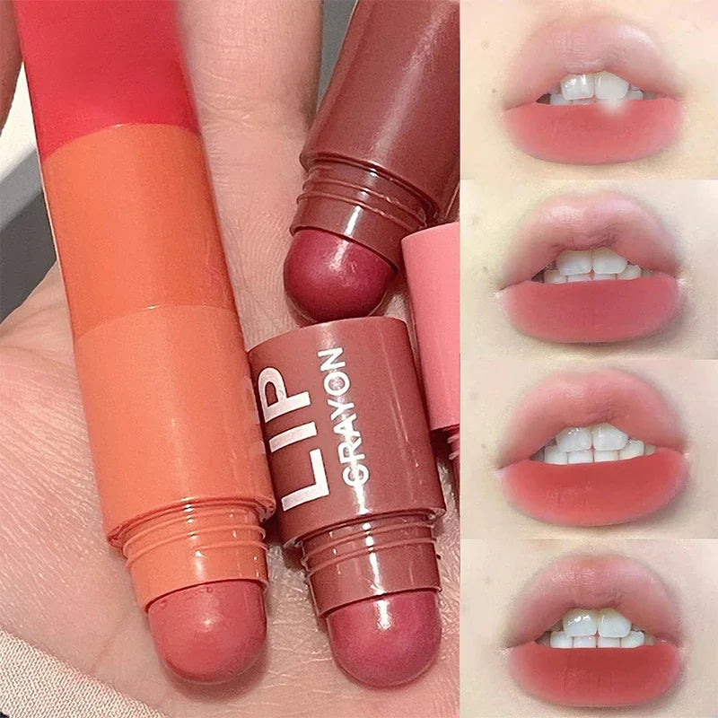4-Color Matte Velvet Mist Lipstick,1Pc Waterproof Non-Stick Cup Long-Lasting Wear Lipstick For Women Quake 4he1 kouhong02