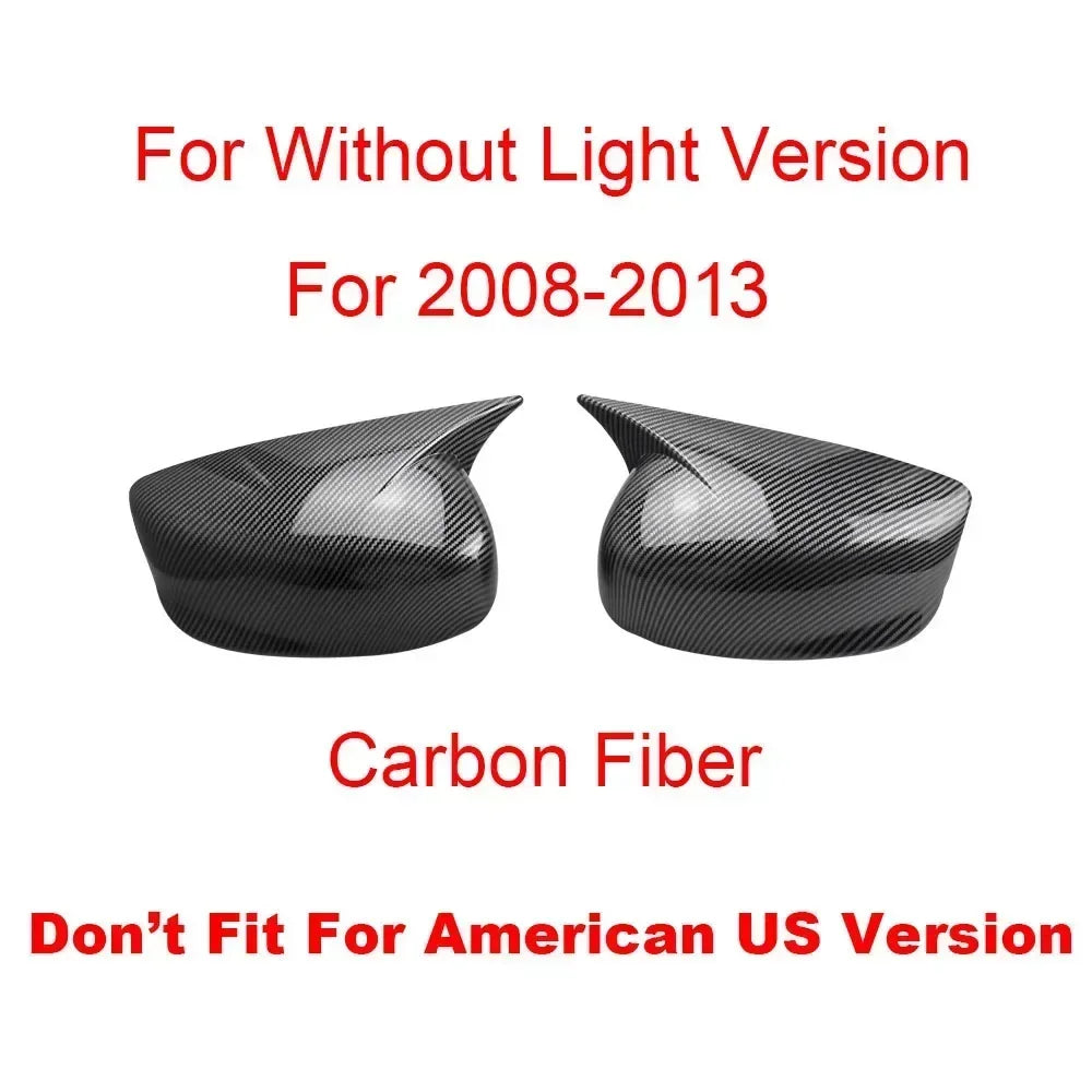 For Honda Accord 2008-2017 Car Sticker Rearview Side Mirror Cover Wing Cap Exterior Door Rear View Case Trim Carbon Fiber Look Quake For 08-13 Carbon