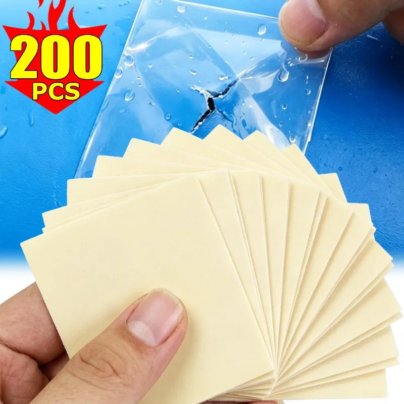 200/10PCS Swimming Ring PVC Repair Patch Waterproof Strong Adhesive Repair Kit Inflatable Boat Repair Patch Swimming Pool Tape Quake