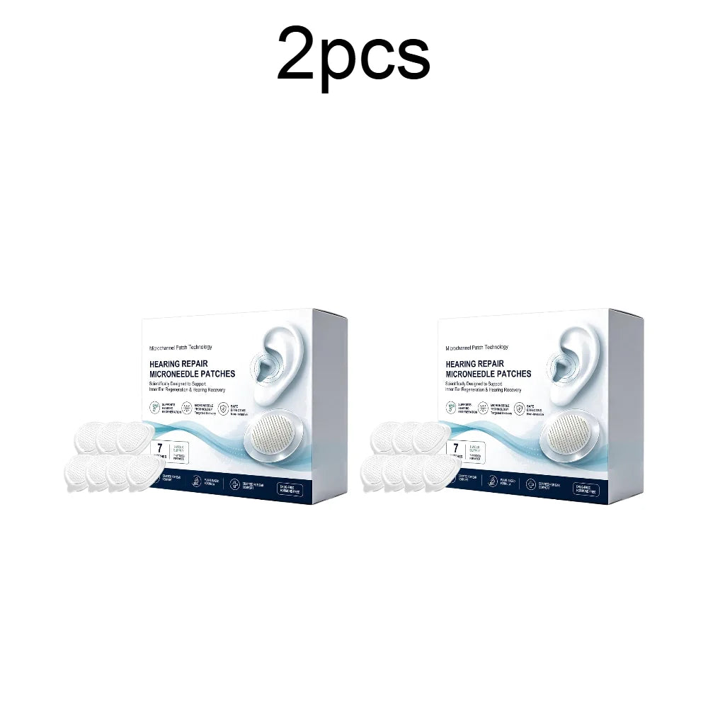 Behind Ear Microneedle Patch Breathable Ear Comfort Patch Skin Friendly Soothing Adhesive for Overnight Daily Care Quake 2PCS