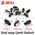 10pcs/Lot Limit Switch 3D Printer Parts End Stop Micro for I3 Delta Kossel Makerbot Printer RAMPS 1.4 DIY Accessories Quake 20pcs Stright type