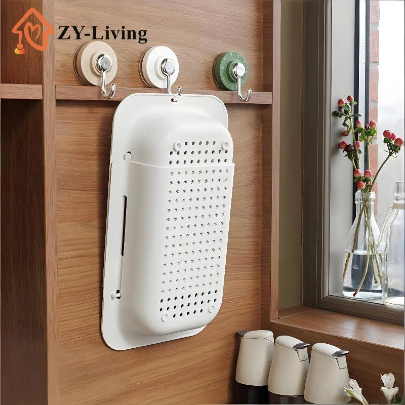 1Pcs Telescopic Sink Drain Basket Plastic Kitchen Sink Storage Basket Quake