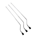 3pcs Floor Tom Drum Leg, Tom Feet Bracket Holder Anti-slip, Tom Drum Stand Feets Replacement Quake silvery