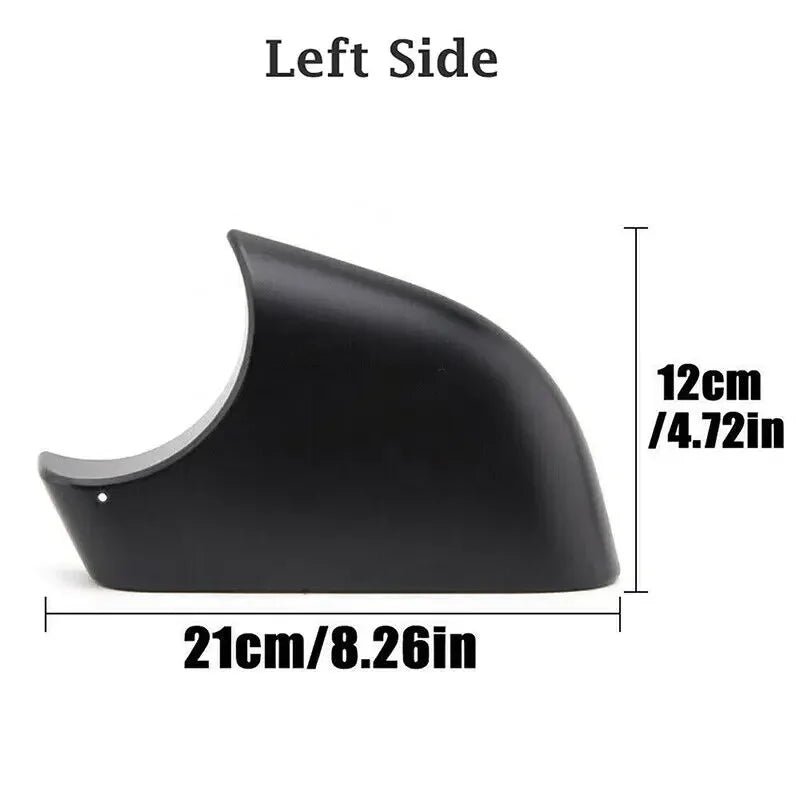 1x For Tesla Model 3 Y 2020 2021 2022 Matte Black Car Left Right Side Mirror Cover Lower Holder Door Wing Shell Housing Cap Trim Quake