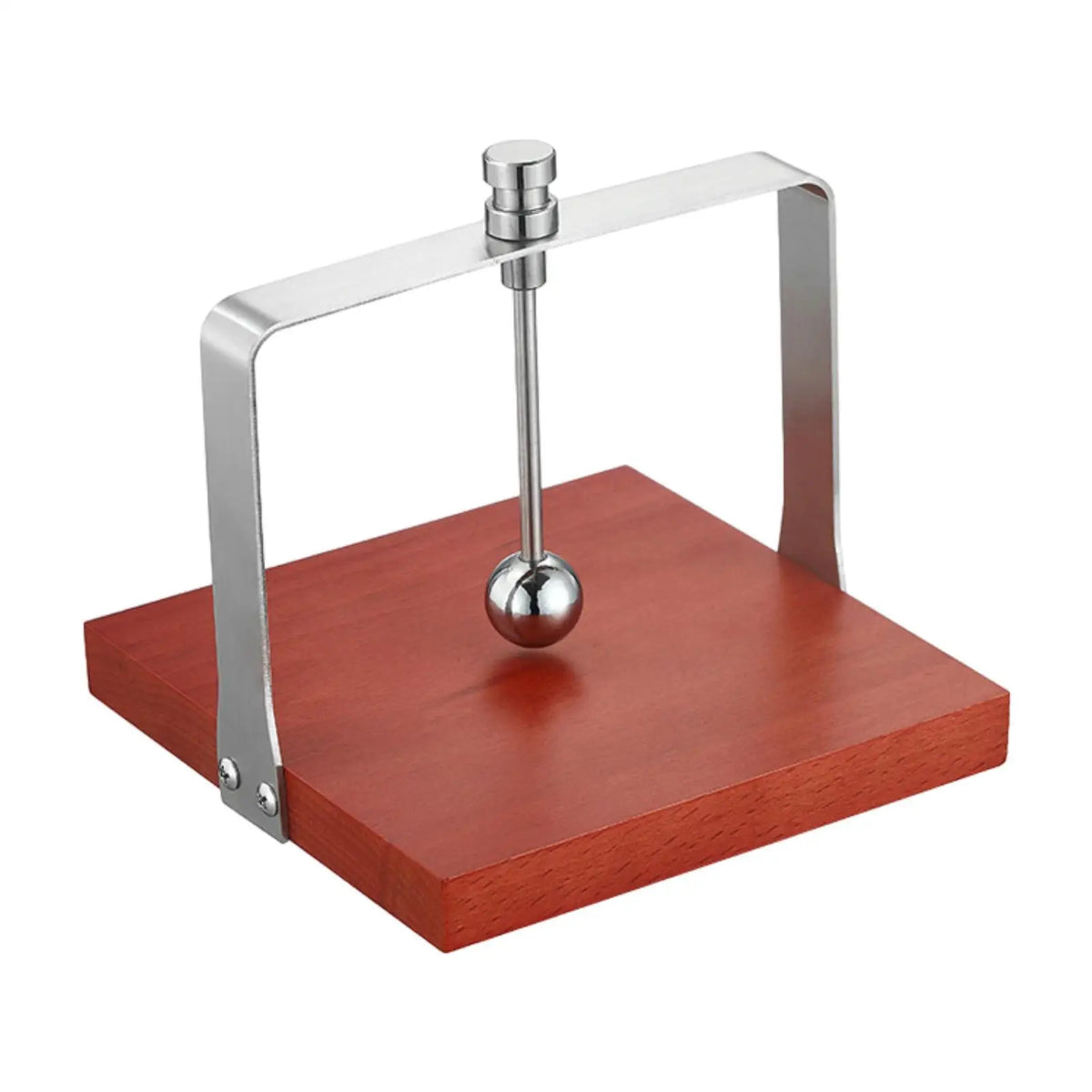 Wooden Napkin Holder Multifunctional with Weighted Arm Decorative Desktop Paper Dispenser for Indoor Outdoor Kitchen Cafe Bar Quake Silver 15cmx15cmx14