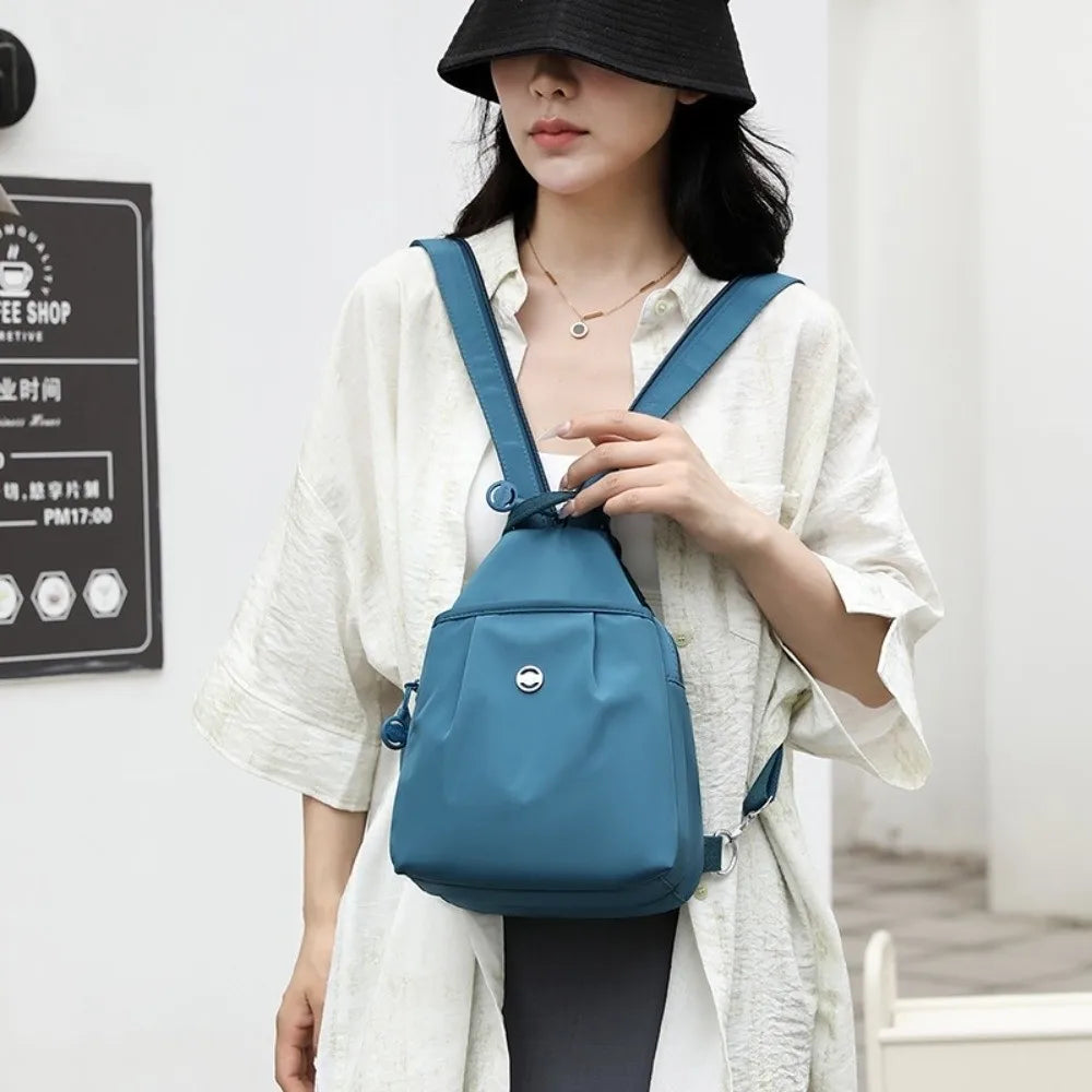 Fashion Oxford Fabric Backpack Large Capacity Multi Layer Travel Bag Multi-purpose Waterproof Shoulder Bag Outdoor Hiking Quake