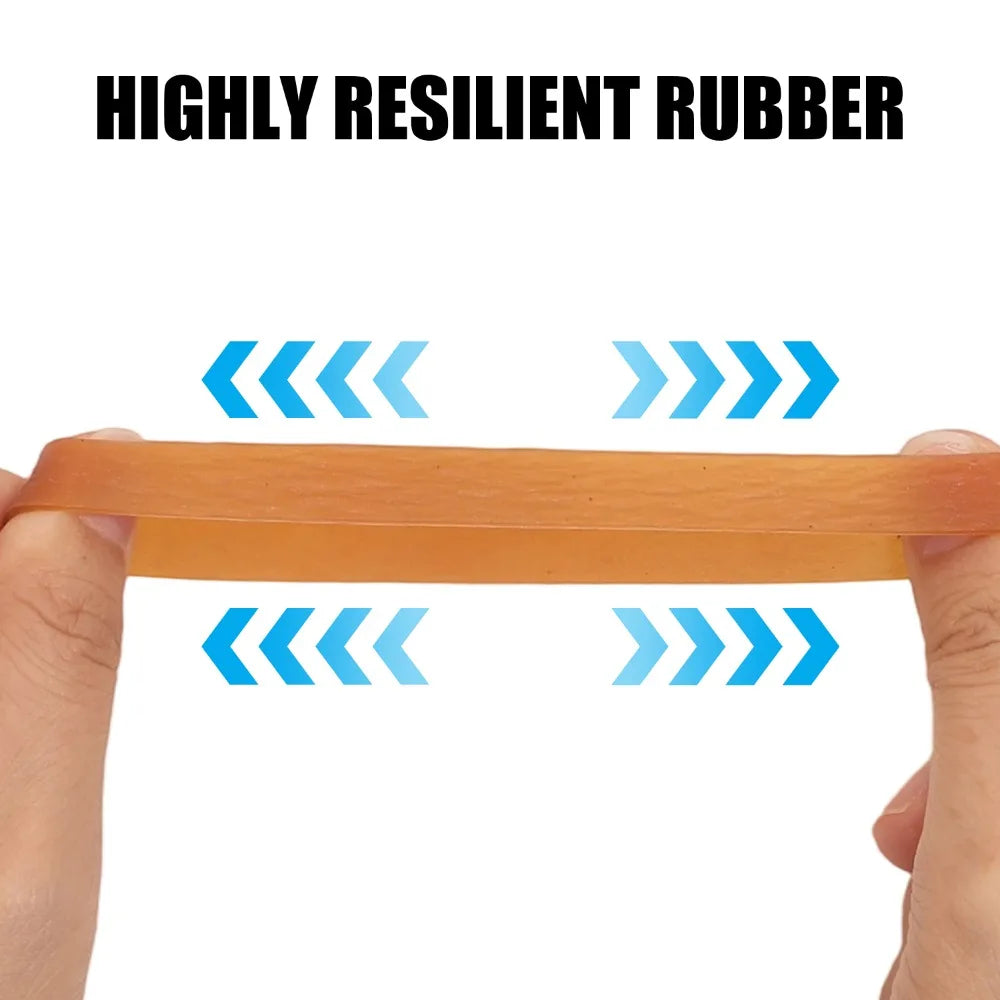 60/20PCS Multipurpose Yellow Rubber Bands Stretchable Sturdy Rubber Elastic Band Big Size Widened Elastic Band DIY Office Supply Quake