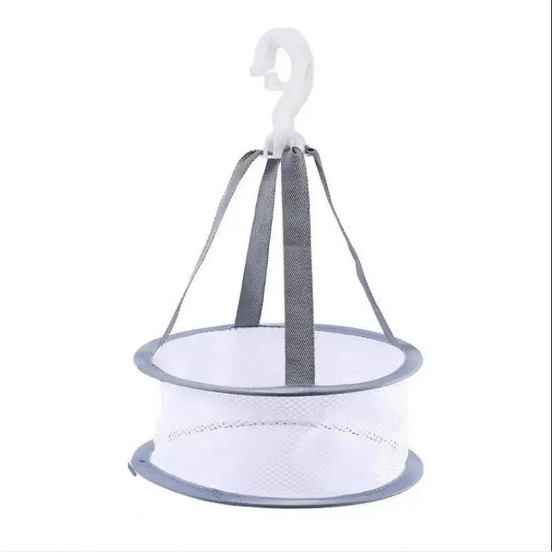 1/2 Layer Home Foldable Mesh Clothes Basket Clothes Net Sweater Anti Deformation Flat Clothes Basket Socks Underwear Tool Quake Single-20cm