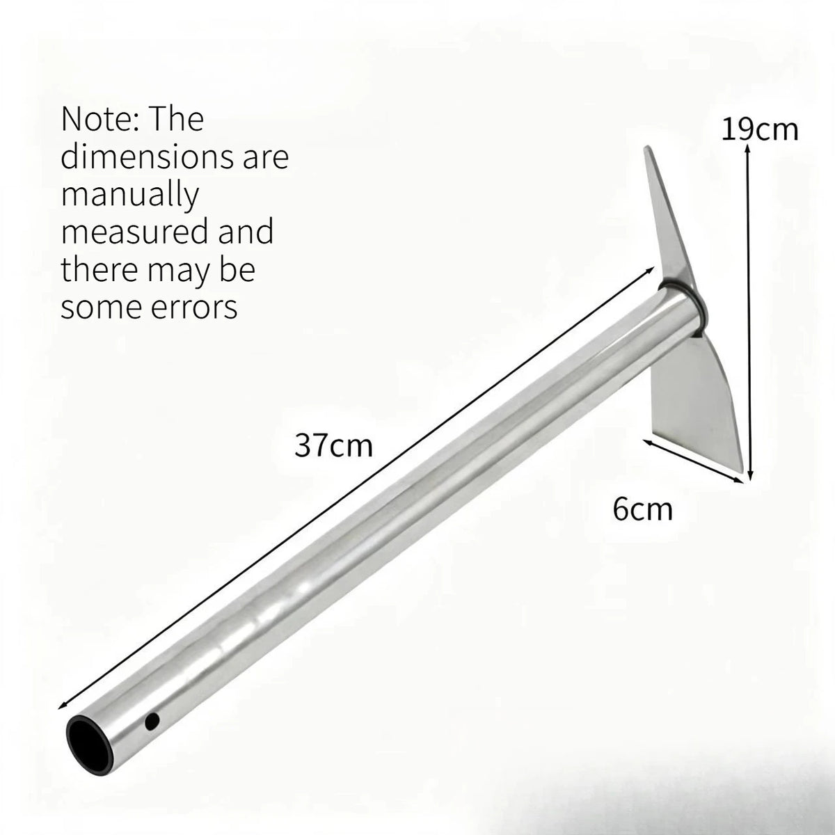 1PC Stainless Steel Two-in-one Garden Hoe Portable Hand Tool for Home Gardening Weeding Digging and Planting Work Quake pickaxe