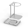 Hot Foldable Coffee Machine Stand Aluminum Alloy Portable Drip Filter Holder Sturdy Durable Espresso Machine Accessories Quake Silver
