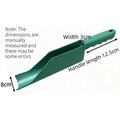 Plastic Gutter Scoop Large Capacity Roof Rain Gutter Cleaning Shovel for Removing Leaves Garden Eaves Debris Cleaning Tool Quake green