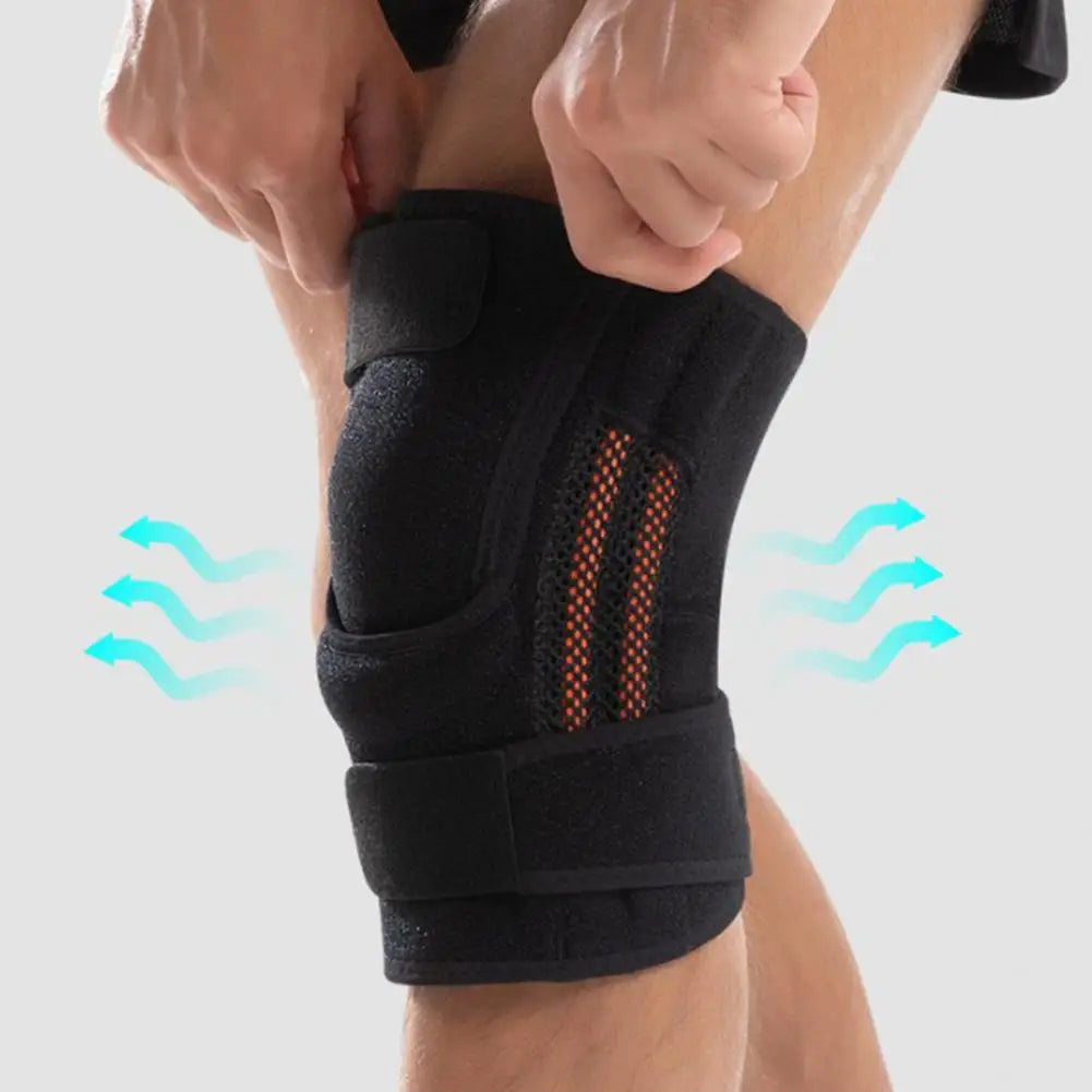 Motorcycle Protective kneepad Sports Knee Brace with Side Stabilizer Patella Gel Pads Compression Knee Sleeve Quake