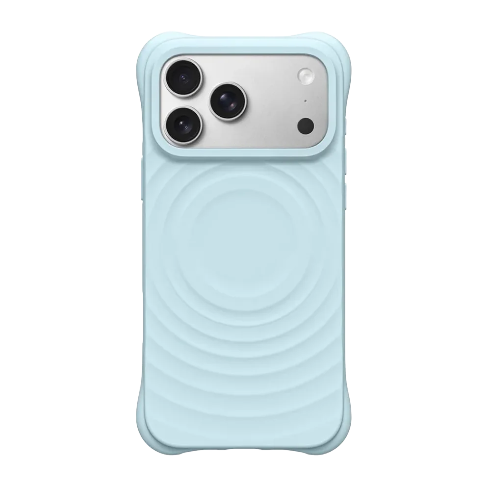 608233 Wave Magnetic Phone Cover for IPhone 13 14 15 16 17 18 Pro Max Case for IPhone 18Pro Quake blue iPhone 13