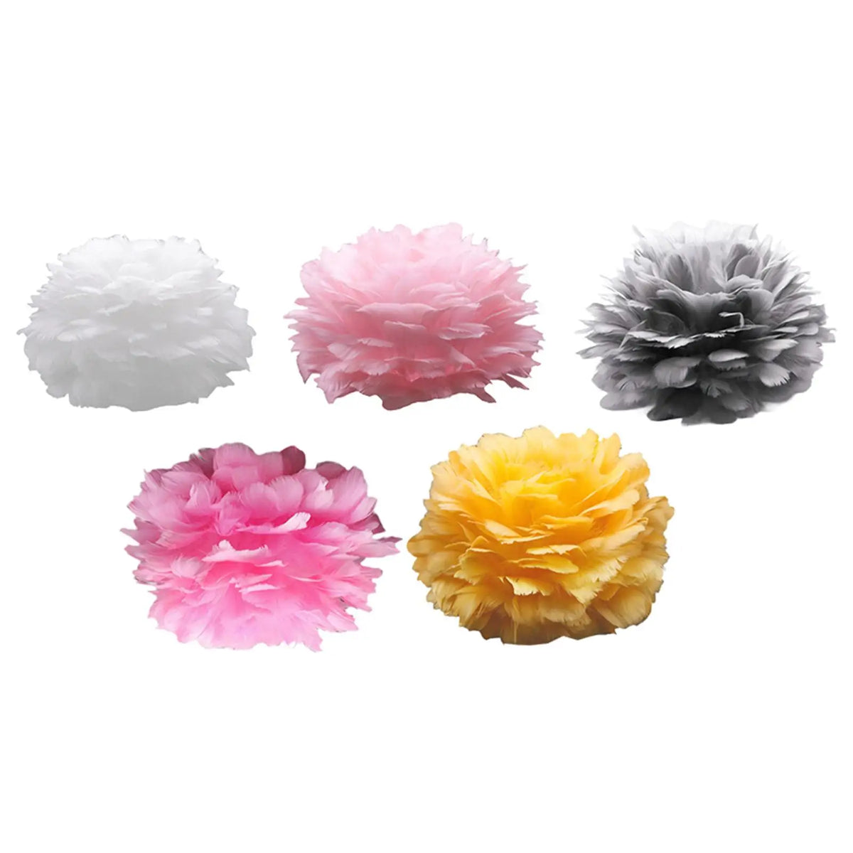 Artificial Feather Light Shade Droplight Lampshade Lightshade for E27 Bulb Floor Lamp Pendant Ceiling Light Living Room Bedside Quake