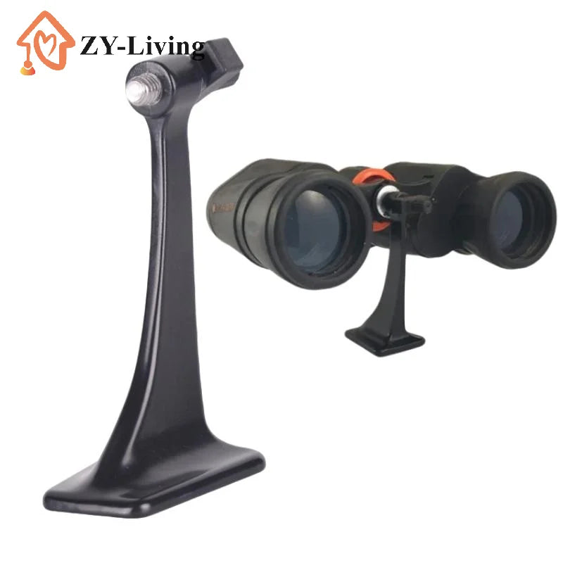 1PCS Mount Bracket Fully Metal Binocular Tripod Adapter Converter For Bino-Telescope Tripod Connector Quake
