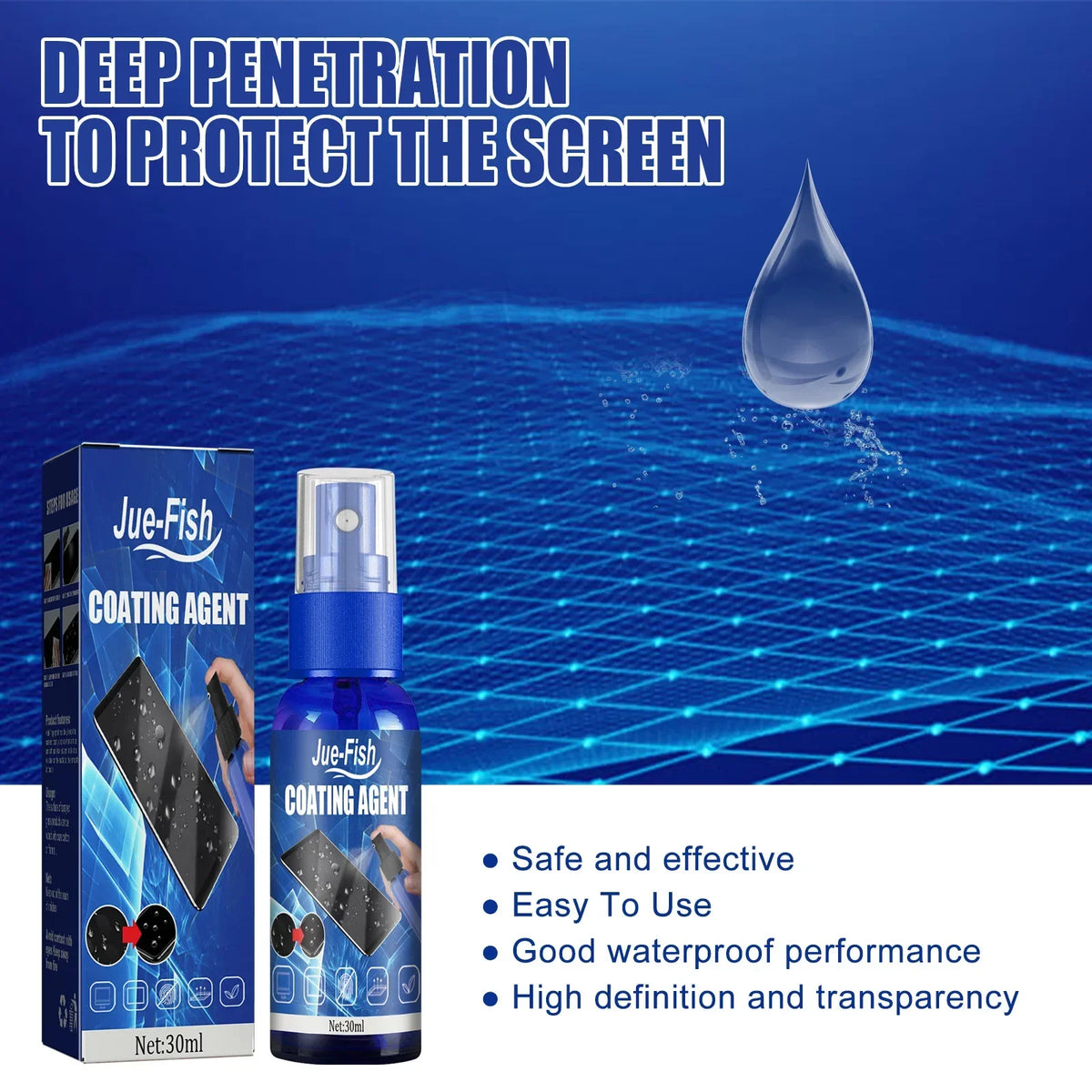 Screen Cleaning Agent Ipad Monitor Cleaner Anti Fingerprint Nano Coating Polish Protect Film Prevent Scratch Phone Glass Spray Quake