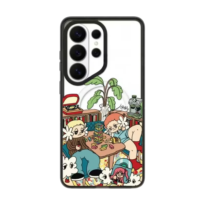 6081891 Acrylic Magnetic Case: Compatible with Samsung Galaxy S23 U S24U S25 S26 Ultra S25+ S26 Plus Shell Quake Acrylic (MagSafe) for Galaxy S23 Ultra