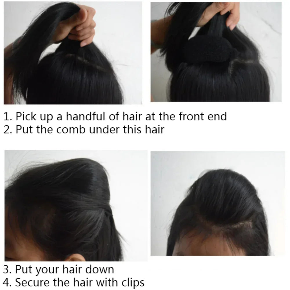 New Women Bun Maker Braid Hair Padding DIY Hair Bump Up Sponge Princess Head Foam Pad Insert Wedding for Hair Styling Tool Quake