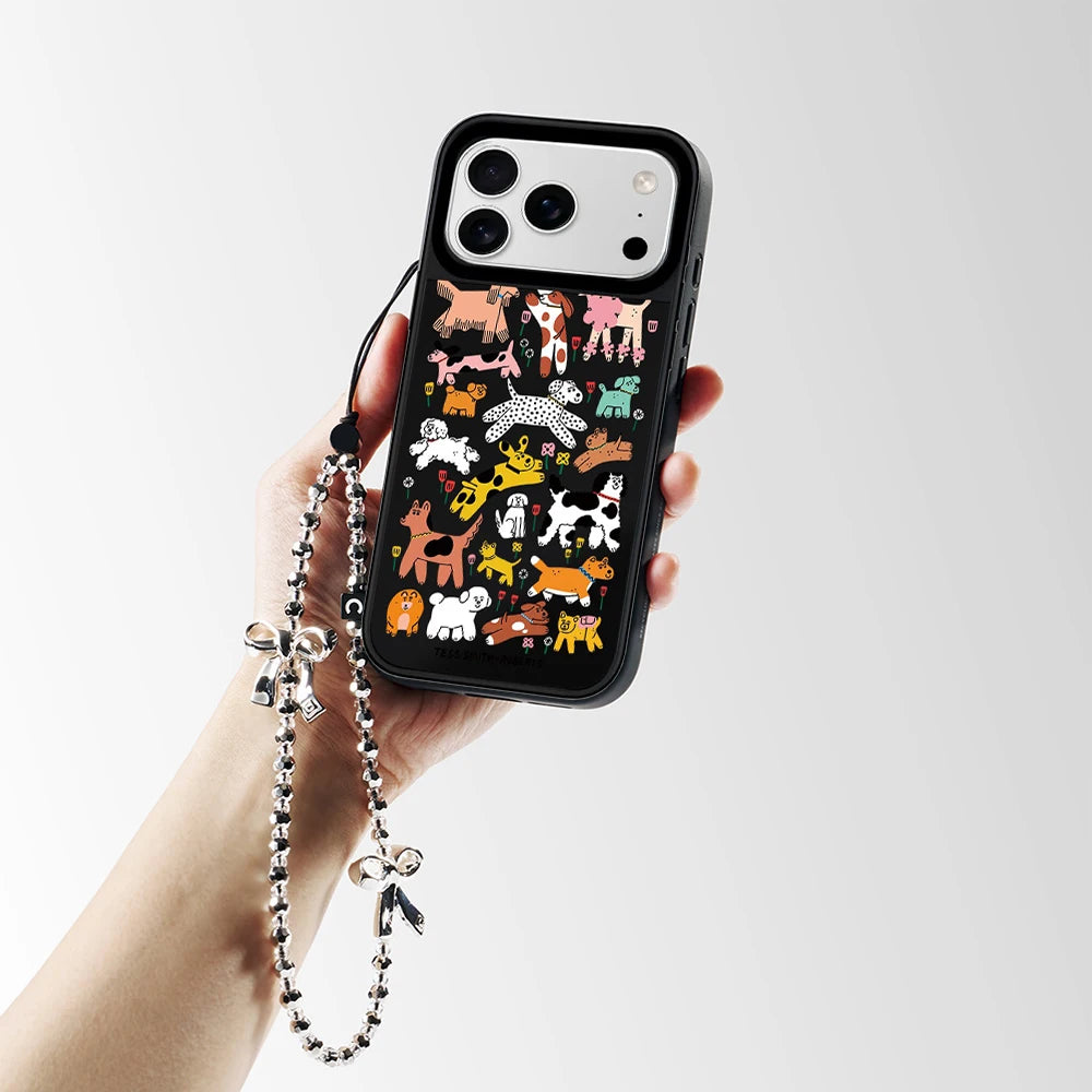 6090493 Mirror Surface Magnetic Phone Case Cover for IPhone 13 14 15 16 17 18 Pro Max Case Cartoon Quake