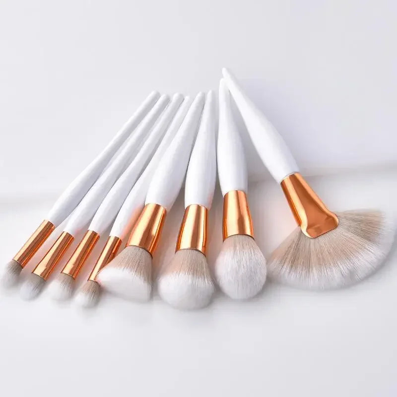 4/8pcs Makeup Brushes Set Eye Eyebrow Fan Shape Brush Long Handle Eye Concealer Professional Make Up Brushes Quake