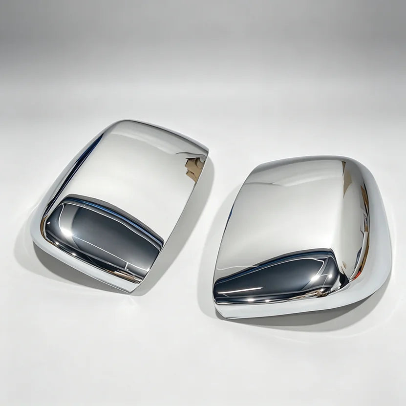 Chrome Side Door Mirror Cover Overlay Trim For Dodge Grand Caravan Chrysler Town & Country 2008-2020 Stick On Pair Quake Default Title