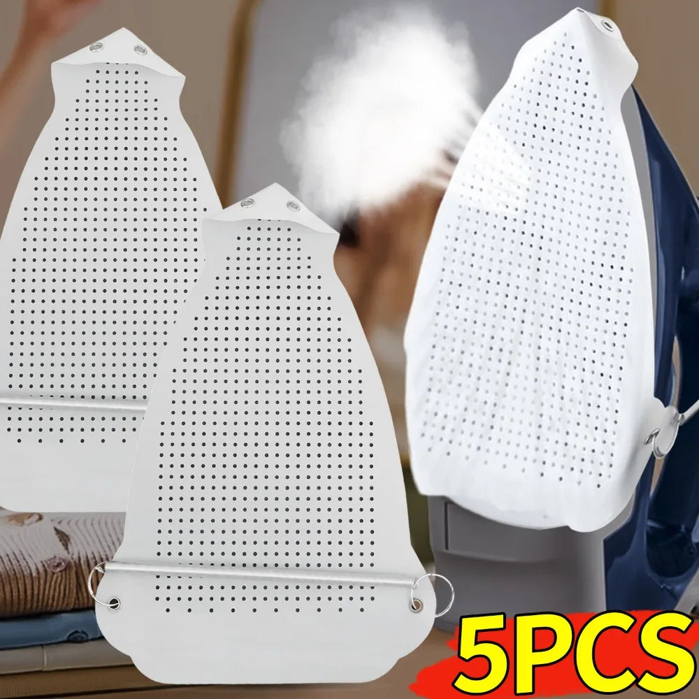 5/1PCS Anti Scorch Iron Shoe Cover Non Stick PTFE Protector Universal Home Iron Soleplate Easy Glide Laundry Ironing Products Quake