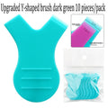 vvocci 10PCS Eye Lash Tools False Eyelash Applicator Lifting Set Silicone Pads for Mold Eyelash Rollers Firm Softening Rod Quake M44 Dark green