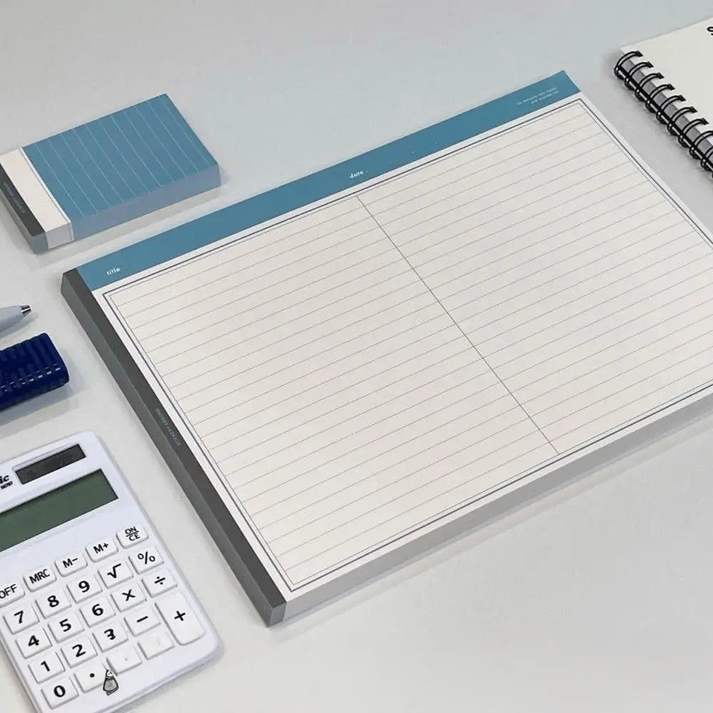 20Sheets/Book Simplicity B5 B5 Notebook Horizontal Tearable Writing Memo Pads Legal Pad Students Quake