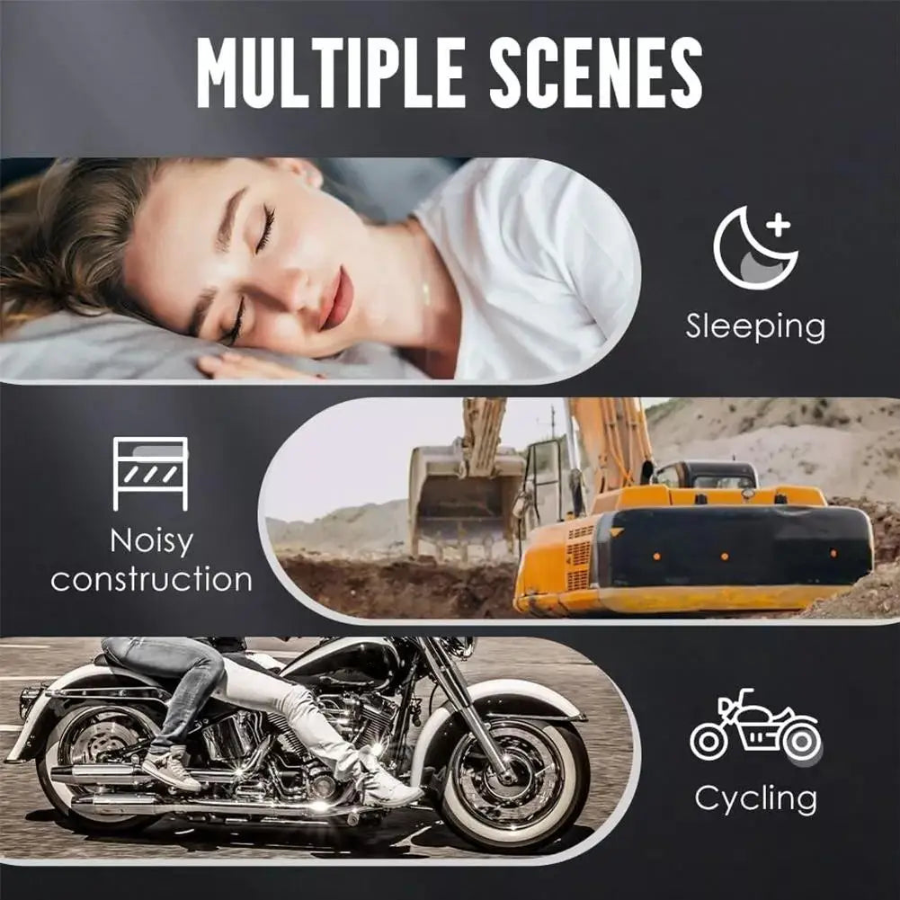 Ear Plugs for Sleeping, 25dB Noise Reduction Reusable Soft Silicone Earplugs for Snoring, Side Sleepers, Concerts, Travel, Work Quake