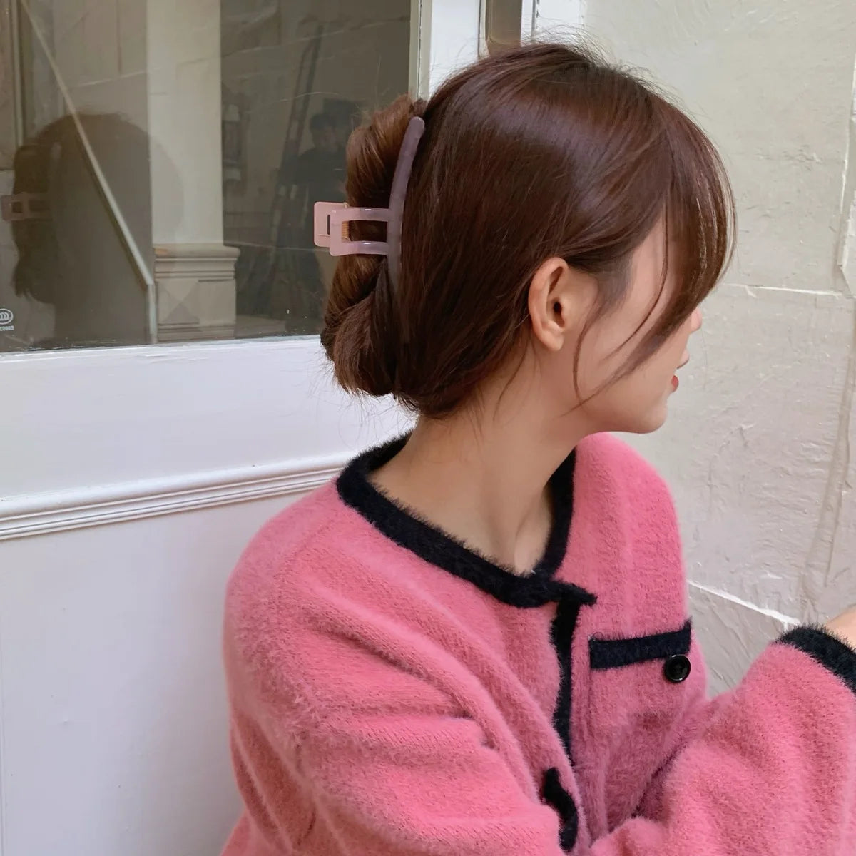 New Versatile Grab Clip Jelly Hair Grab Plate Hairpin Girls Women Headwear Hair Styling Tools Accessories Quake