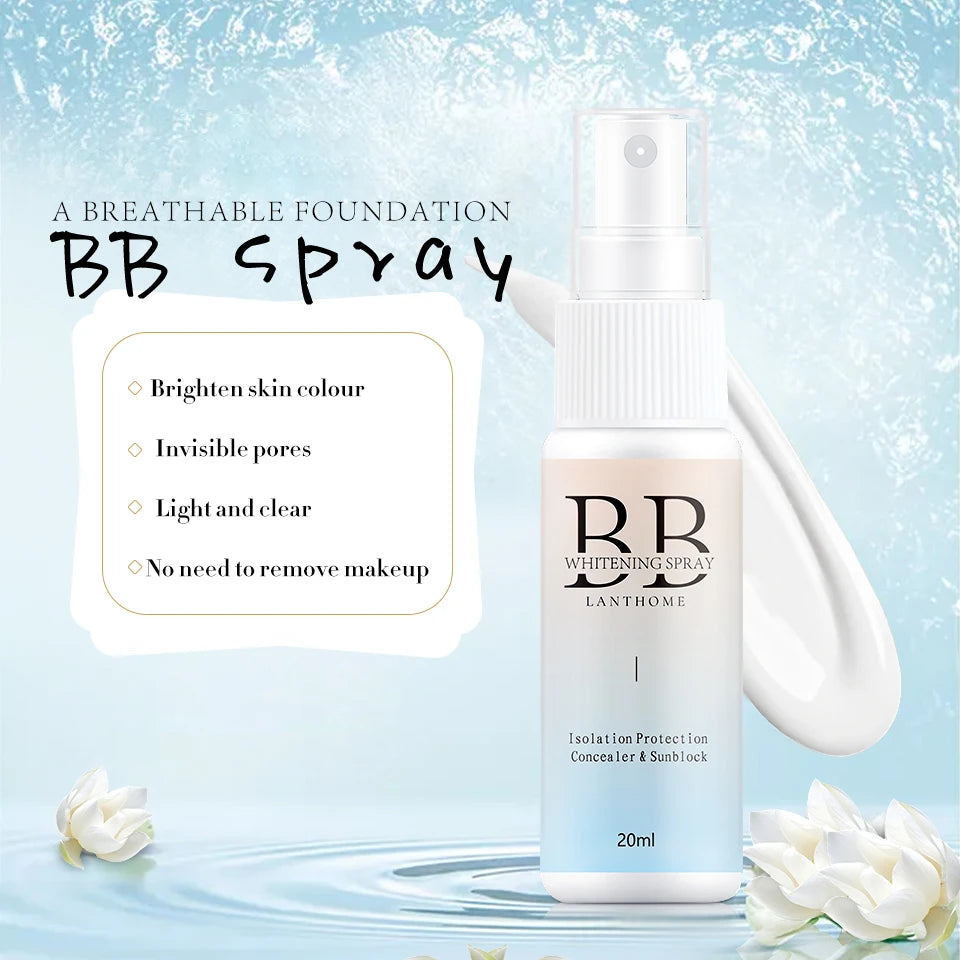 BB Whitening Spray Skin Brightening Moisturizing BB Cream Face Foundation Nourishing Skin Care Beauty Cosmetics Quake