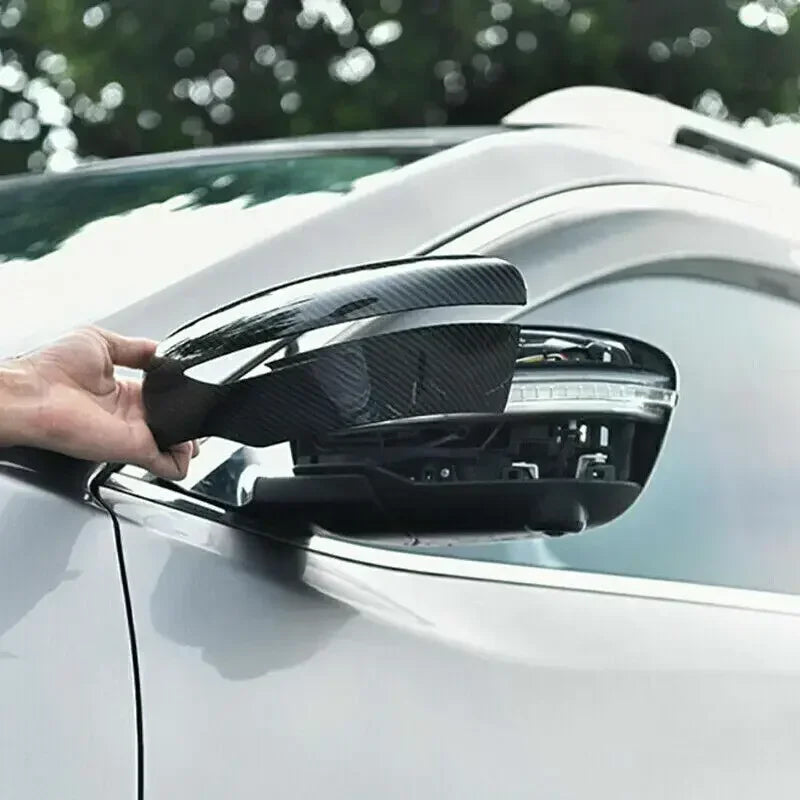 For Nissan Qashqai X-Trail Murano Rogue Pathfinder 2015-2019 2x Case Sticker Rearview Side Mirror Cover Wing Cap Rear View Trim Quake
