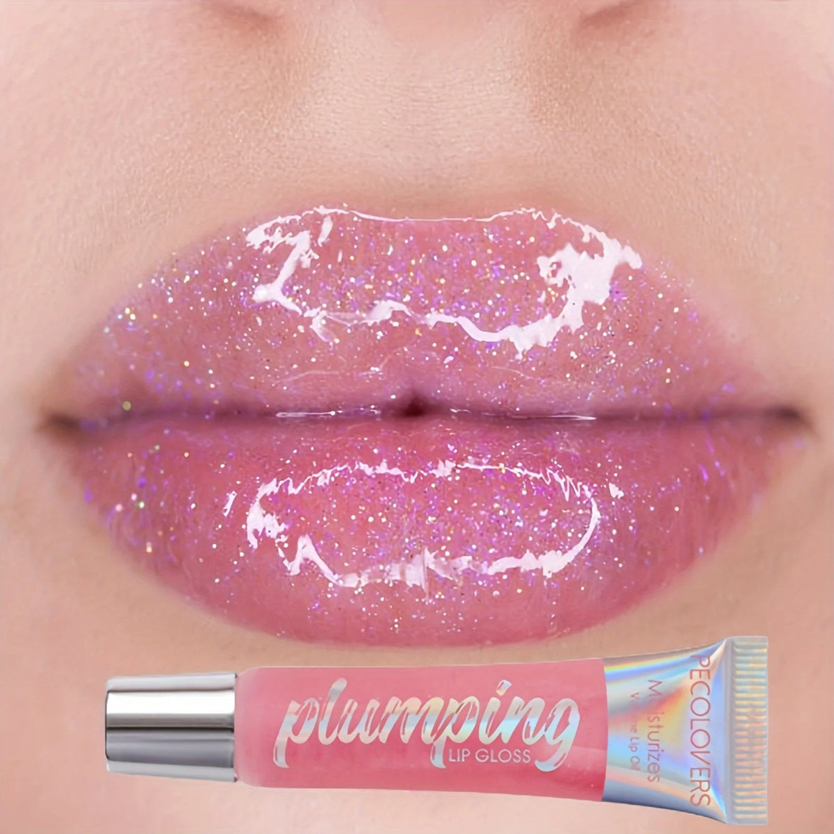 Shimmer Lip Oil Tinted For Fuller Lip Effect, Collagen Lip Gloss, Moisturizing Lip Care Extreme Volume Lip Essence Lips Enhancer Quake
