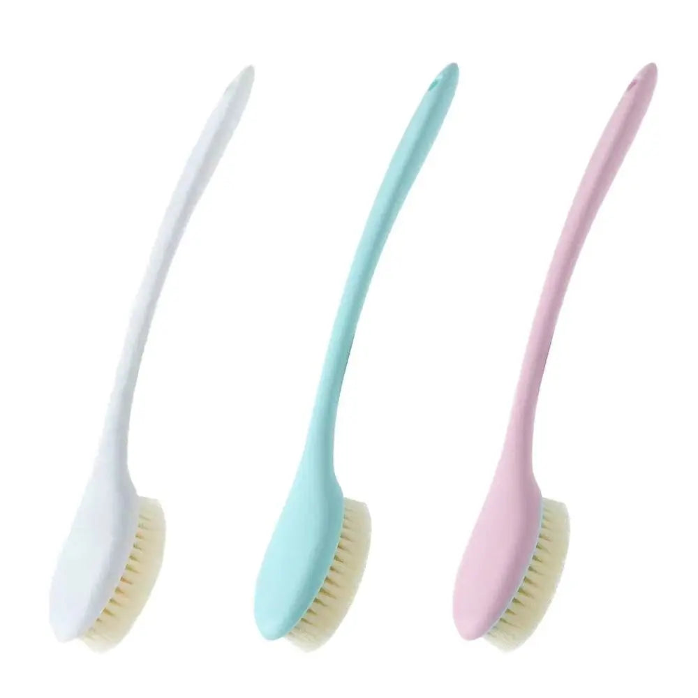 Creative Long Handle Bath Brush Soft Body Exfoliating Brush Bath Brush Back Rub Scrub Bathroom Wash Brush Tool Quake