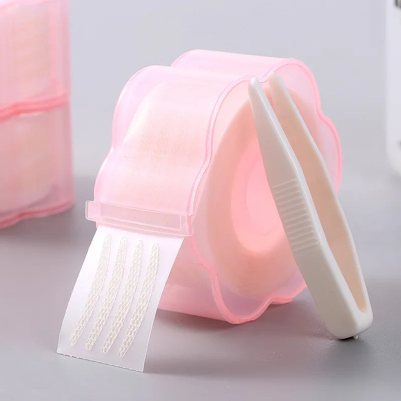 360/600pcs Invisible Double Eyelid Tape Heart Round Roll Mesh Breathable Invisible Double Eyelid Patch Clear Big Eye Beauty Tool Quake S 360PCS