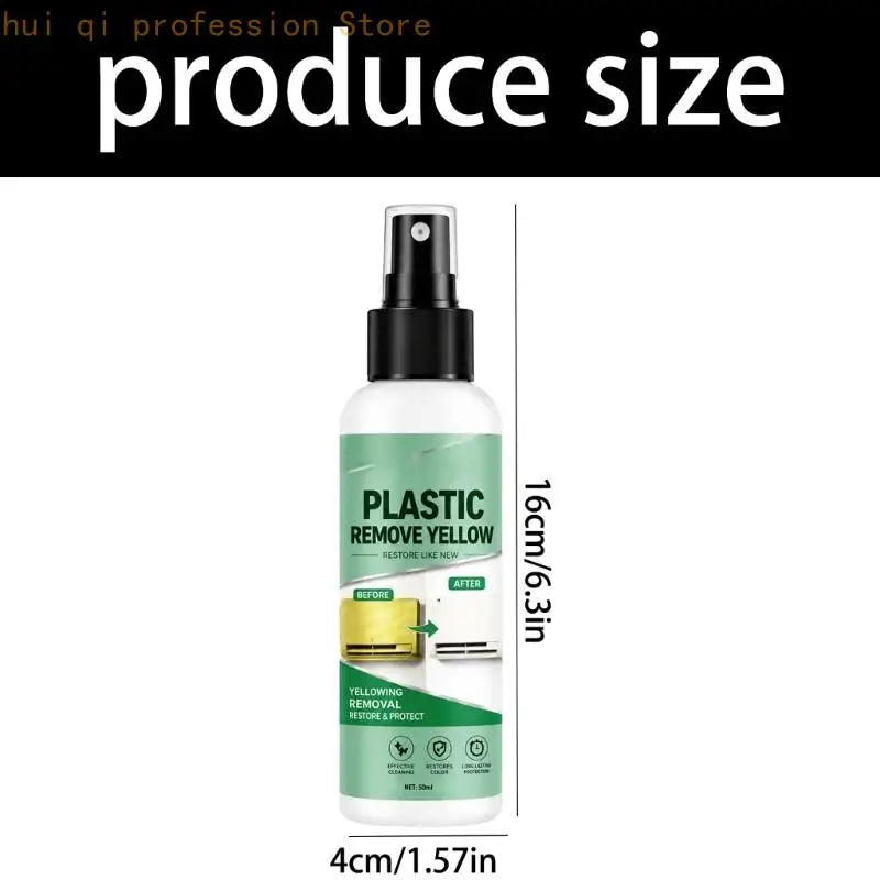 Household Plastic Shell Cleaner for Yellowed Trim and Car Interior Parts, Wipe-On Plastic Yellow Remover with Towel H8WE Quake