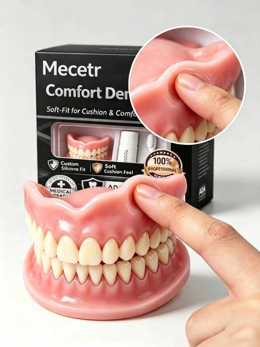 Denture Cushion Soft Denture Liner Kit Denture Reline Kit Soft Fit Denture Cushion Pads for Upper Lower Dentures Quake
