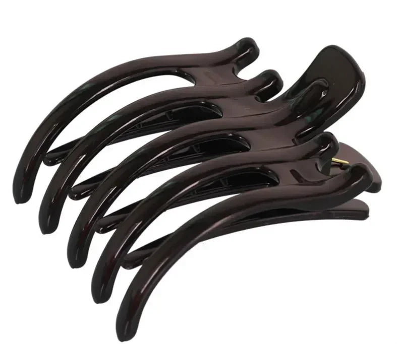 Korean Acrylic Big Size Hair Claws Elegant Frosted Hair Clips Hairpins Barrette Headwear for Women Girl Hair Styling Accessories Quake Black