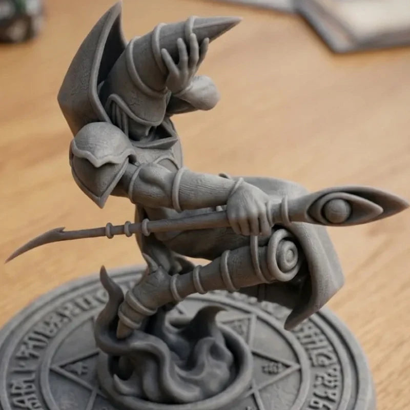 Hot New Yu-Gi-Oh Dark Magician 3D Printed Mini Figure Desktop Decor Statue Anime Collectible Diy Handmade Gift for Fans Quake