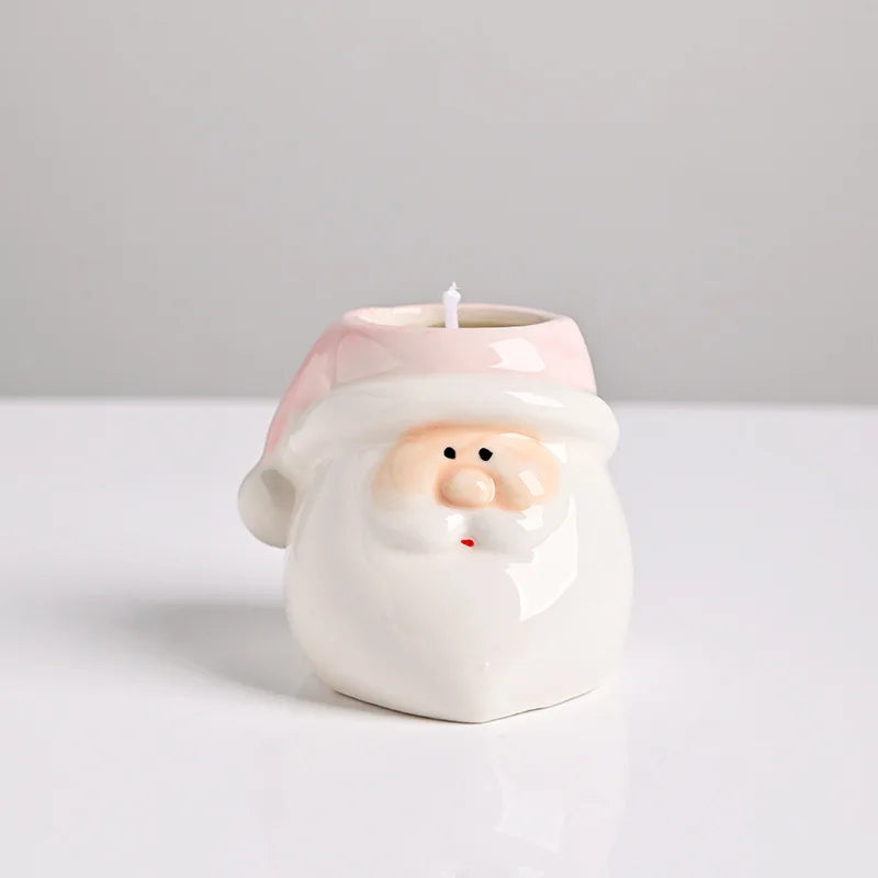 Household Creative American Style Personalized Santa Claus Candle Cup Empty Cup Ceramic Cup Gift Quake